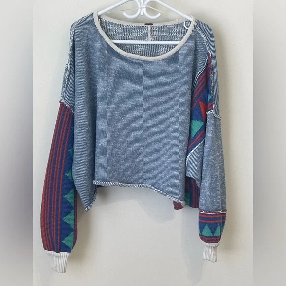 Free People Bermuda combo oversized sweater - Picture 4 of 11